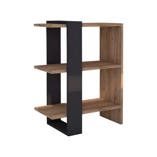 Книжна рафт 70x51.8x25 Антрацит-Дъб