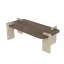 Кафе маса 130x35x60см, Орех