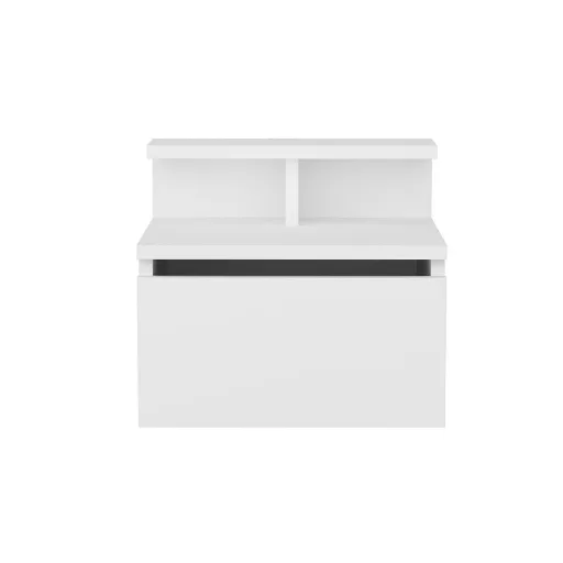 Стенно монтиран нощен шкаф 39.8x31.9x35см, бял