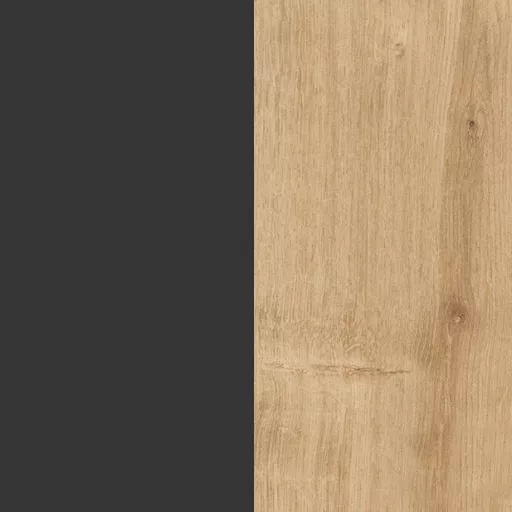 Ляво нощно шкафче 60x25x27 см Антрацит-Дъб