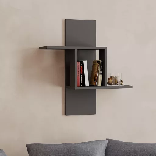 Стенна рафт 70x64x20 см, антрацит