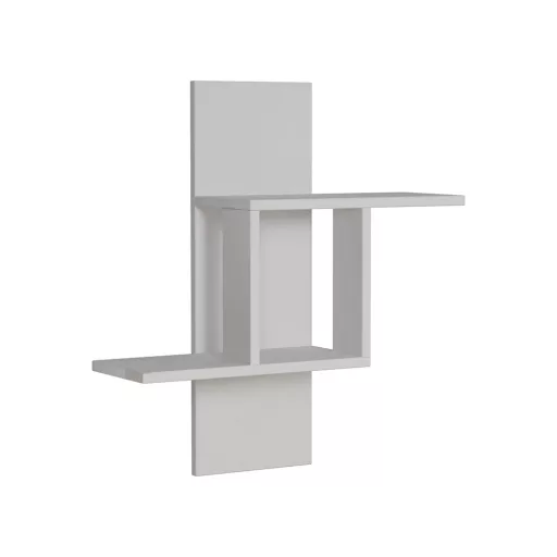 Бяла стена рафт 70x64x20 см