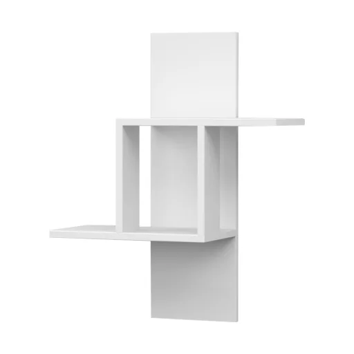 Бяла стена рафт 70x64x20 см
