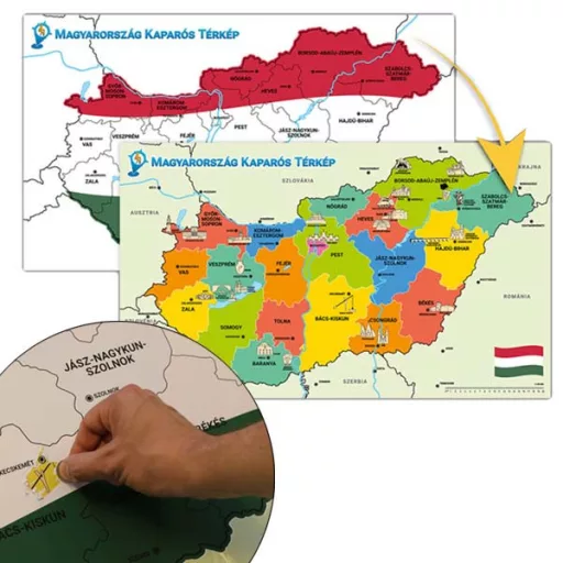 Скрач карта на Унгария