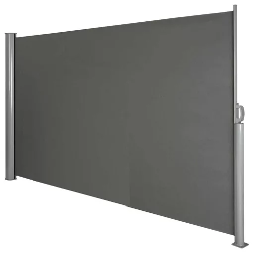 Сгъваема водоустойчива преграда за поверителност - Тъмен сив, 160x300 см