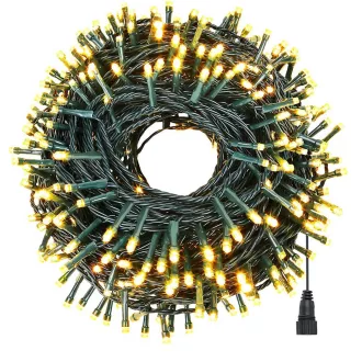   LED светлинни вериги в различни размери и цветове - 120 LED - топло бяло