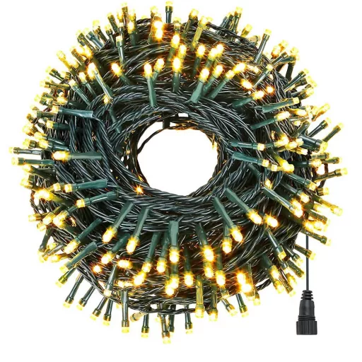 LED светлинни вериги в различни размери и цветове - 120 LED - топло бяло