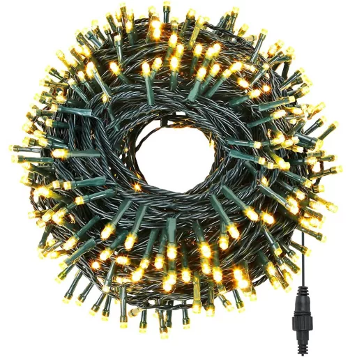 LED светлинни вериги в различни размери и цветове - 240 LED - топло бяло