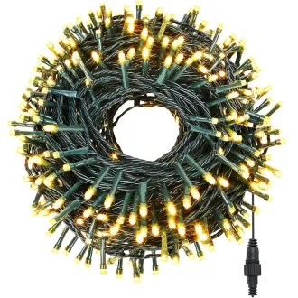   360 LED Водоустойчиви Струнни Светлини - Топло Бяло - Различни Размери и Цветове