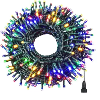   480 LED Водонепроницаеми светещи гирлянди - Различни размери и цветове, 8 режима на осветление