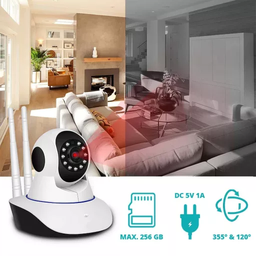 720P HD WiFi камера с детекция на движение и двупосочна аудио комуникация