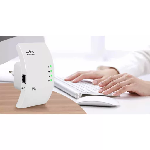 Безжичен WiFi удължител - 200м обхват, 300 Mbps скорост