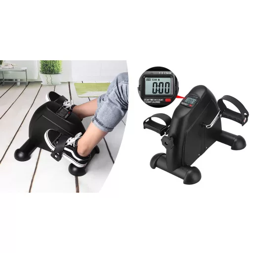 Компактен мини велоергометър за домашна и офис употреба - тренировка на ръце и крака