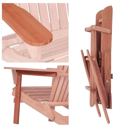 Класически сгъваем градински стол от кедрово дърво - Ергономичен дизайн, издръжлив и спестяващ пространство