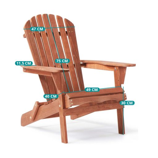 Класически сгъваем градински стол от кедрово дърво - Ергономичен дизайн, издръжлив и спестяващ пространство