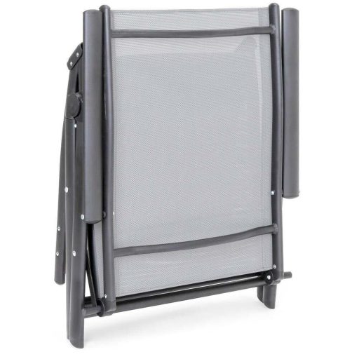 Комфортен регулируем сгъваем шезлонг с лек алуминиев каркас