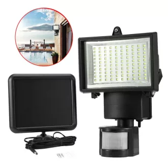   60 LED Слънчев Прожектор с Датчик за Движение и IP65 Водоустойчивост