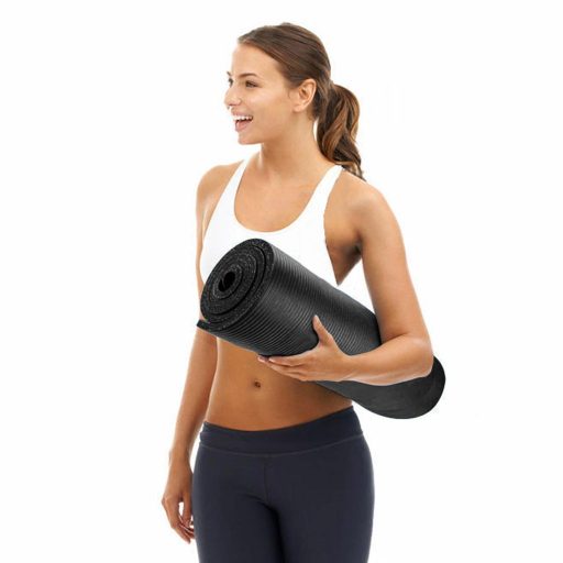 6mm дебел нехлъзгащ се йога мат с чанта за носене - наличен в 3 цвята