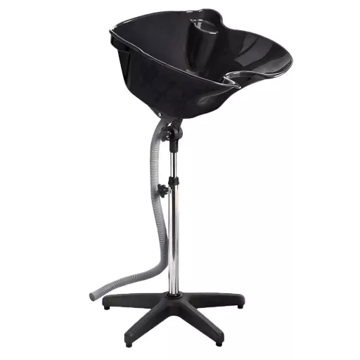 Регулируема мобилна станция за измиване на коса с наклонена мивка