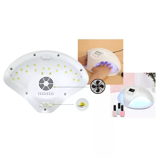 24 LED UV лампа за нокти - 48W професионален сушилник за нокти с таймер и ергономичен дизайн