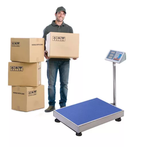 Цифрова везна с висока капацитетност до 300 кг с LCD дисплей и функция за памет