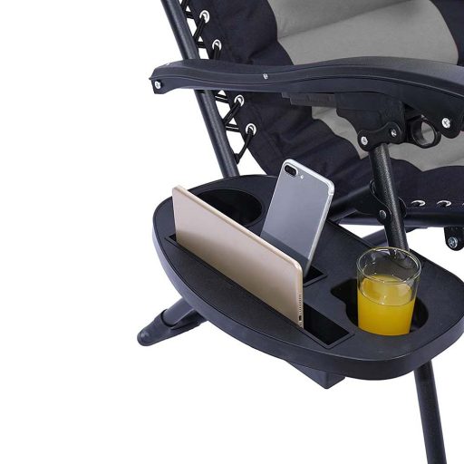 Делукс стол за нулева гравитация с регулируема облегалка и странично съхранение - различни цветове