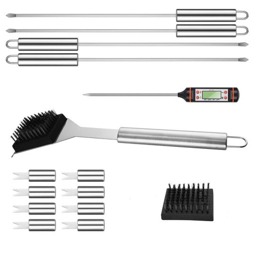 24-частен комплект за барбекю с чанта за носене за готвене на открито