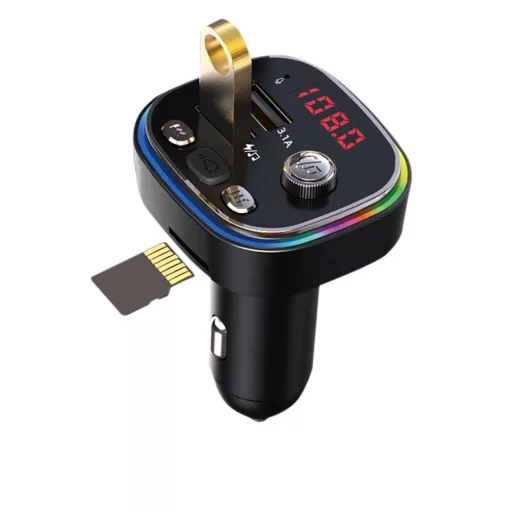 Мултифункционален Bluetooth автомобилен предавател с двойно USB зареждане и FM радио