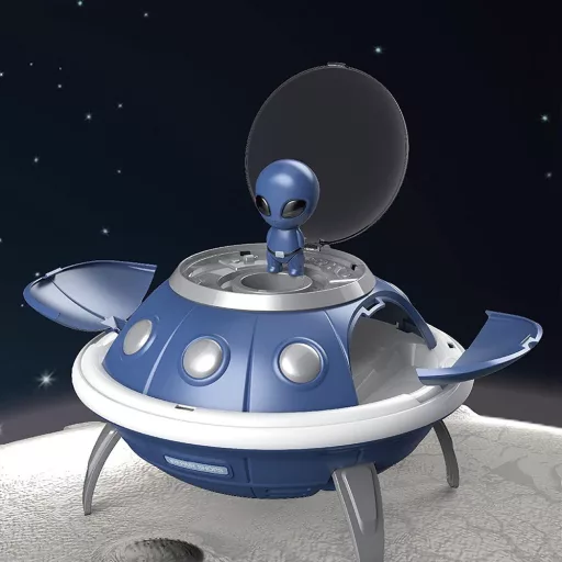Комплект инструменти UFO с проектор, 52-части преносим комплект за деца