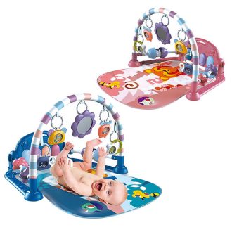   Музикален килим за игра за бебета - Цветен, мек и развиващ