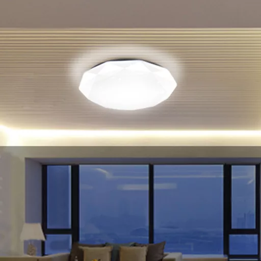 Умен RGB LED таванен светлинен с Wi-Fi контрол и регулируема яркост