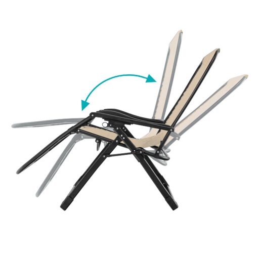 Паднат стол с нулева гравитация с място за съхранение и сваляща се облегалка - Различни цветове