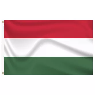   Унгарски флаг 90x150 см - Издръжлив двустранен полиестер за външна употреба