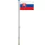 Регулируем флагшток от алуминий с двустранно знаме 90x150 см (225-650 см)