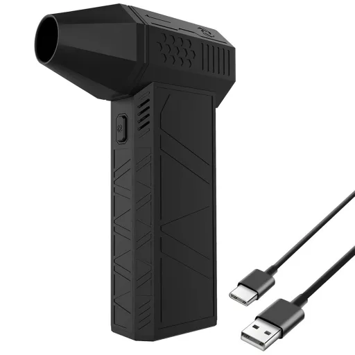 Мини Турбо Вентилатор - Компактен Високопроизводителен Охлаждане с USB-C Зареждане и 3 Скоростни Настройки