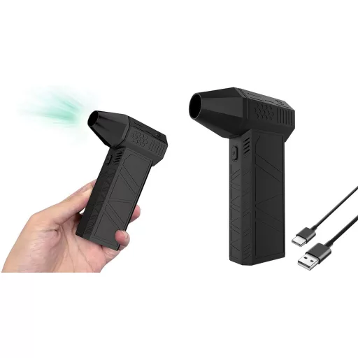 Мини Турбо Вентилатор - Компактен Високопроизводителен Охлаждане с USB-C Зареждане и 3 Скоростни Настройки