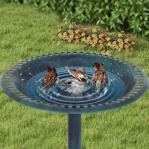 Пластмасова купа за птици, зелена