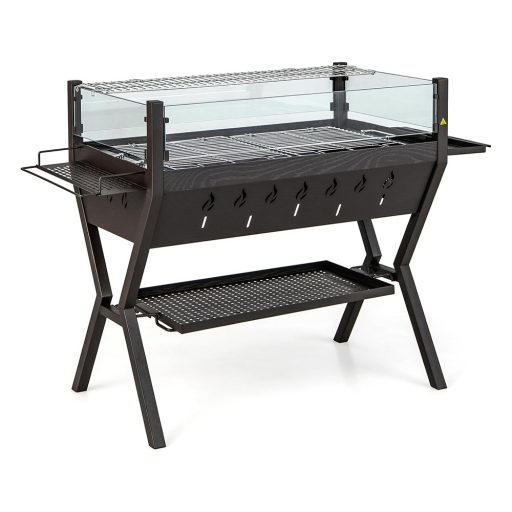 Въглищен грил с решетки