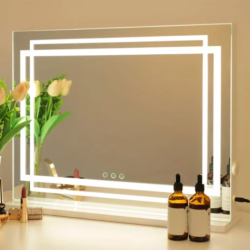 LED огледало за грим 58 x 12 x 48 см