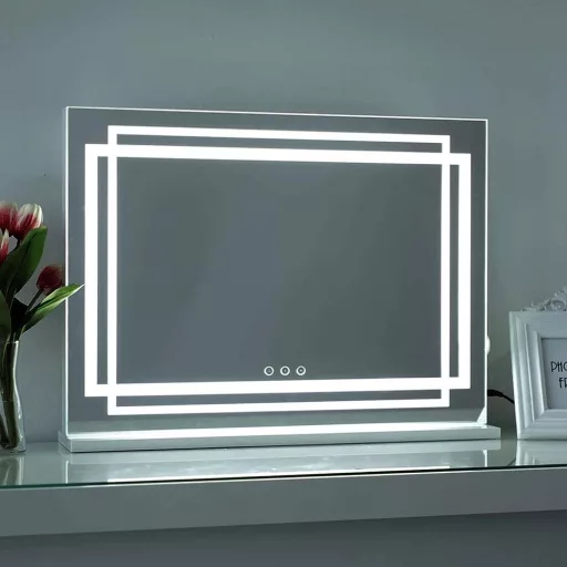 LED огледало за грим 58 x 12 x 48 см