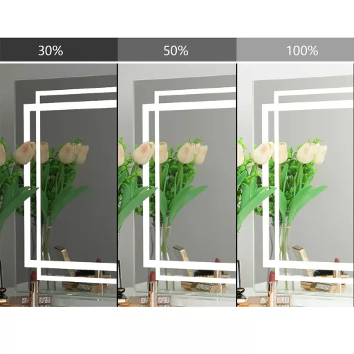 LED огледало за грим 58 x 12 x 48 см