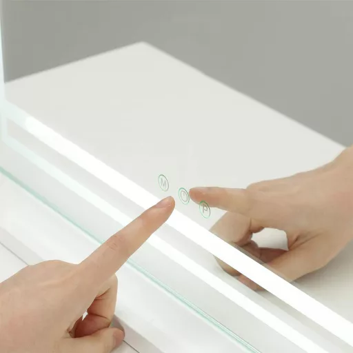 LED огледало за грим 58 x 12 x 48 см