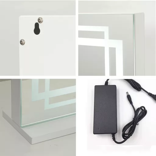 LED огледало за грим 58 x 12 x 48 см