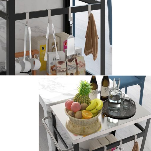 Двуетажна скара от неръждаема стомана