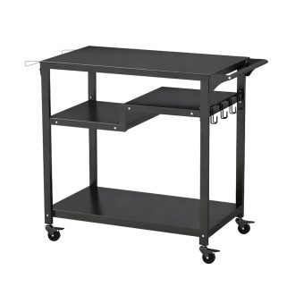   Преместваема триетажна грил количка