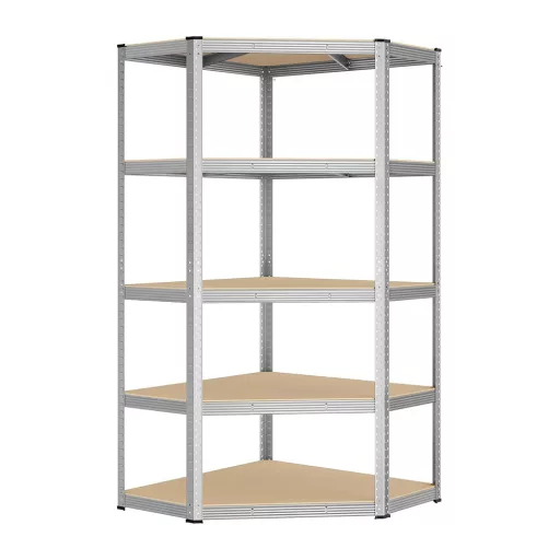 5-етажна ъглова рафт 70x70x180
