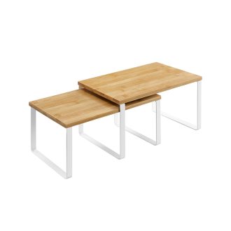   Двуслоен рафт за съхранение в кухнята