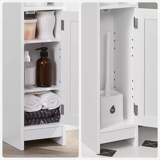 Компактен банен шкаф 18x20x80см