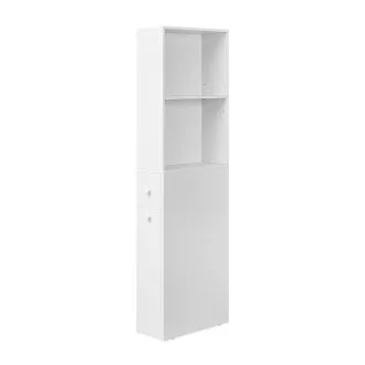   Тесен 2-рафтен изтеглящ се шкаф за баня, 134.4x40x18 см