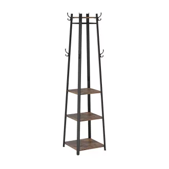 Държач за палта с рафтове 43x43x180см